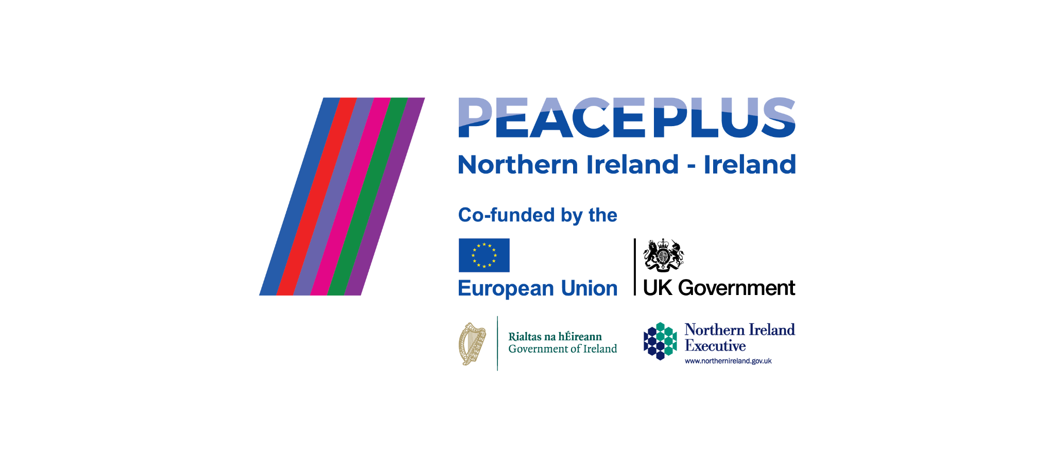 PEACEPLUS Northern Ireland–Ireland, co-funded by the European Union, Government of Ireland and Northern Ireland Executive